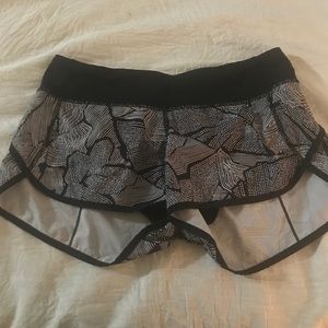 Lululemon size 6 speed shorts